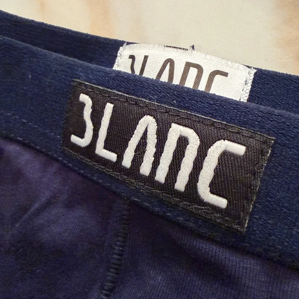 NEW Blanc Menswear Cotton BL087 Lyon Garter Thong Color Navy Blue Size Medium